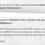 Ce stratagème a permis à RANARISON Tsilavo d’éliminer Solo