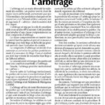 L’arbitrage